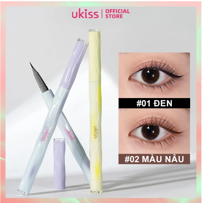 Bút Kẻ Mắt Nước Ukiss Dream Brush Eyeliner - Ngòi Cọ 0.01mm Siêu Mảnh, Chống Thấm Nước, Lâu Trôi 24h (1)