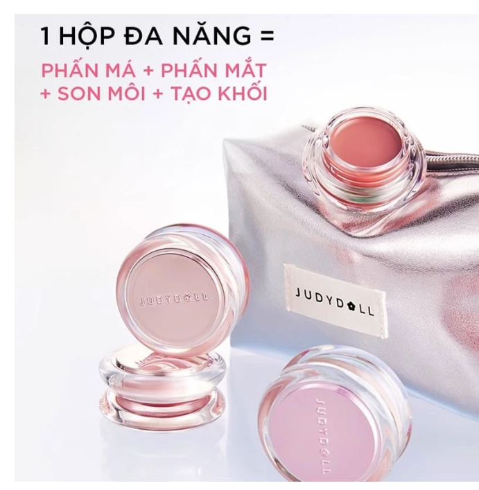 Son Môi & Phấn Má Đa Năng Judydoll Watery Multimuse Color Balm – Dưỡng Ẩm, Mịn Màng, Lên Màu Tự Nhiên 6g (1)