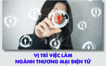 NHỮNG VỊ TRÍ VIỆC LÀM HẤP DẪN TRONG NGÀNH THƯƠNG MẠI ĐIỆN TỬ