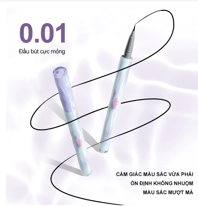 Bút Kẻ Mắt Nước Ukiss Dream Brush Eyeliner - Ngòi Cọ 0.01mm Siêu Mảnh, Chống Thấm Nước, Lâu Trôi 24h (1)